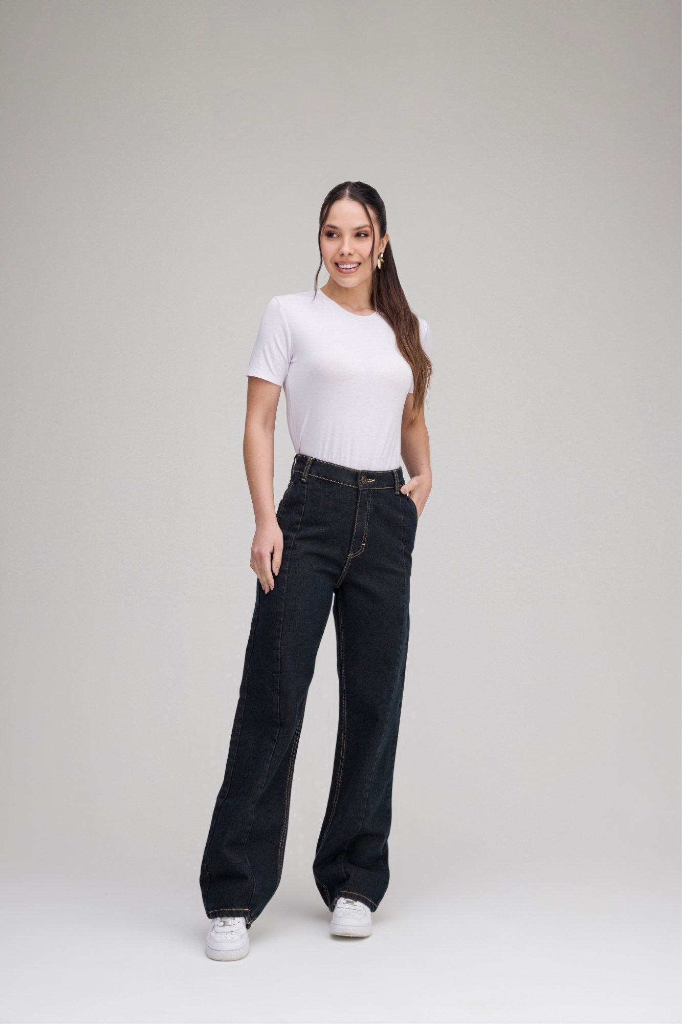 57 bermuda jeans branca