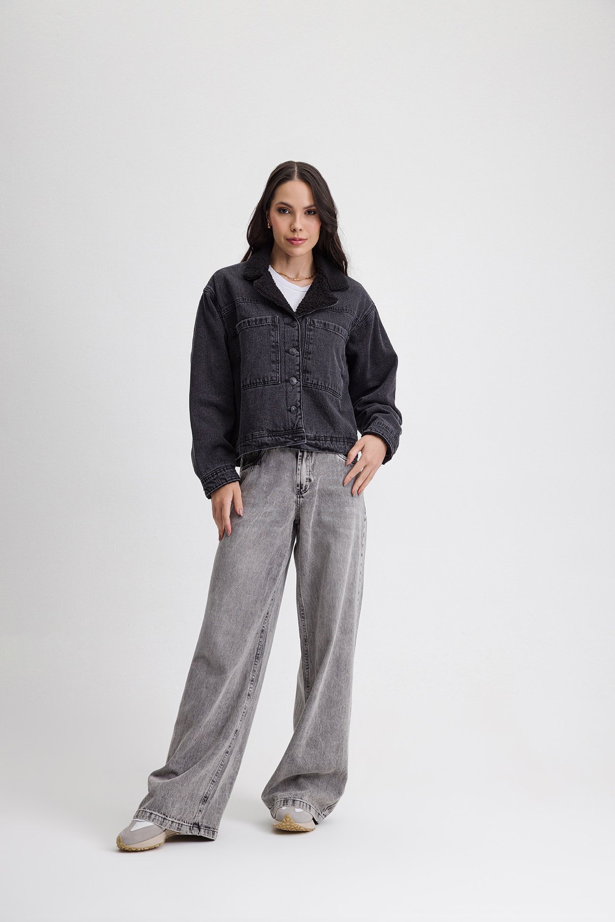 06 calca jeans baggy cinza