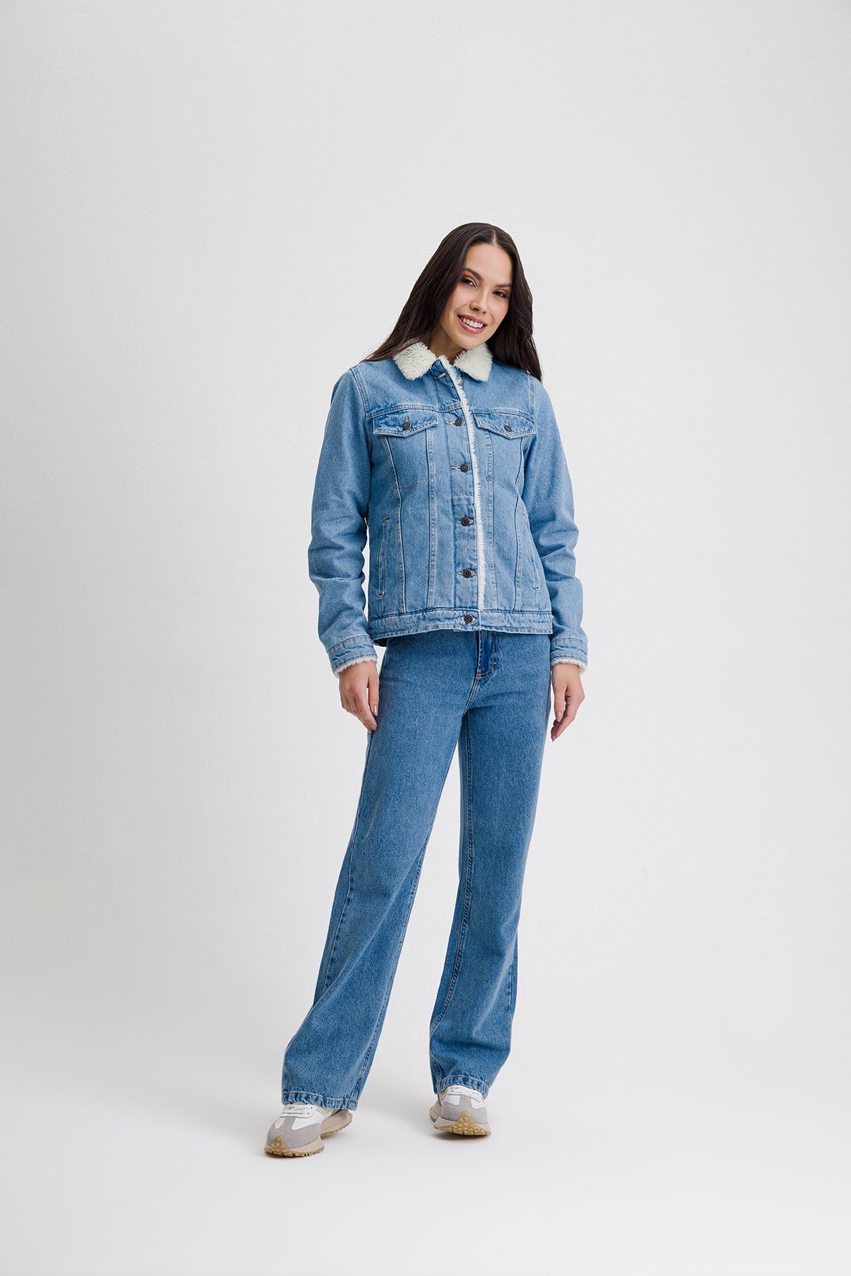 22 calca jeans baggy cinza