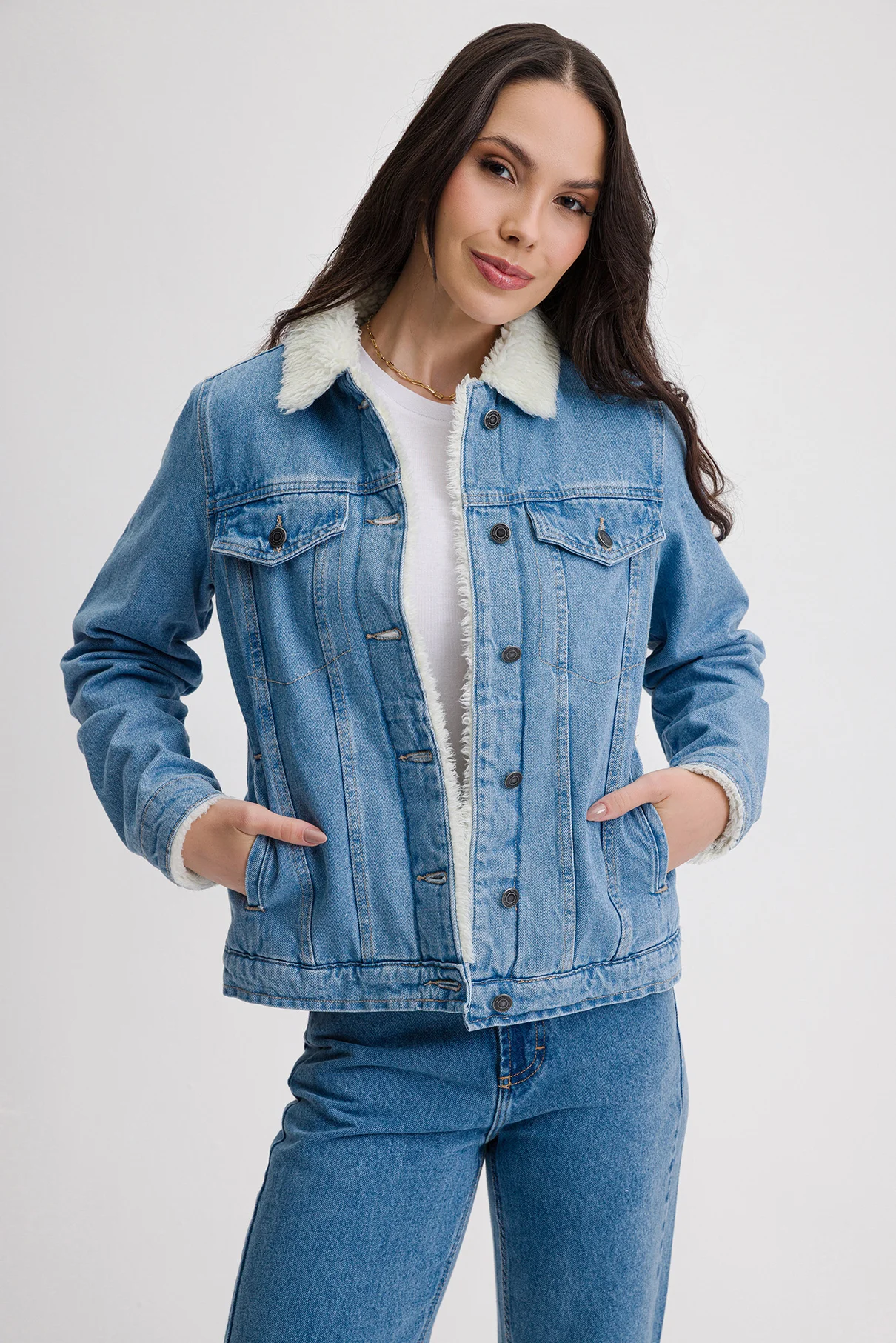 26 calca jeans baggy cinza